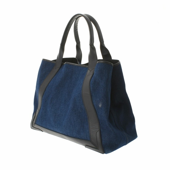 Balenciaga Handbags - Balenciaga Handbag Cabas Leather Blue Indigo Denim Blue Navy